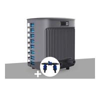 Pompe à chaleur 5,50 kW HeaterMax Compact 25 Ubbink + Kit by-pass Ø 32/38/50 mm