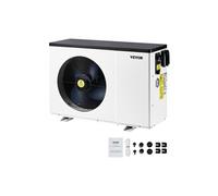 VEVOR Pompe à chaleur pour piscine, capacité de chauffage 2,51-11,38 kW, chauffage électrique de piscine à fréquence variable à économie d'énergie pour piscines hors sol 25 à 50 m³, AC220-240 V 50 Hz