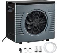 Pompe à chaleur pour piscine - Chauffage électrique pour piscine 4,92 kW - Pour piscines hors sol jusqu'à 18 m³ - COP jusqu'à 5,29 - Silencieuse - Disjoncteur différentiel - Mode chauffage et refroidi