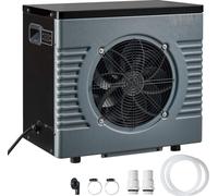 Pompe à chaleur pour piscine - Chauffage électrique pour piscine - Puissance nominale 4160 W - Pour piscines hors sol jusqu'à 15 m³ - COP jusqu'à 5,14 - Silencieuse - Disjoncteur différentiel - Foncti