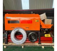 Pompe à ciment haute efficacité - Pompe à béton portable pour mortier, jointoiement et agrégat fin - Pompe de construction robuste pour tunnels, mines et bâtiments de grande hauteur