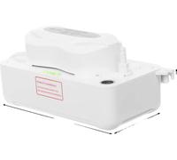Pompe à condensats, débit de 79,19 GPH, fonction marche/arrêt automatique, BLANCHE