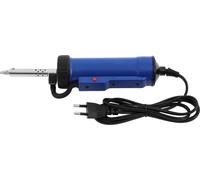 Pompe à dessouder/aspirateur à étain électrique - appareil manuel 2 en 1 - 220 V 50 Hz - puissance de pointe 350 W, chauffage 30 W - buses Ø1/1,5/2 mm - fonctionnement continu - bleu