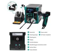 Pompe à dessouder électrique - Modèle 331NH - Écran LCD - 220 V - Mode veille automatique - Marron