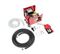 Pompe à diesel 220 V 550 W Pompe à huile auto-amorçante 60 l/min Station de service mobile avec tuyau et buse de carburant