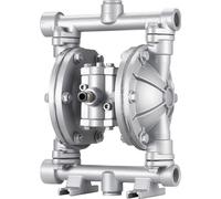 Pompe à double membrane pneumatique, débit maximal de 24,98 LPM, pompe pneumatique standard pour le transfert d'huiles usagées, corps en alliage d'aluminium, double membrane, pour diesel, graisse, kér
