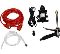 pompe à eau 12V 100W Kit d'arrosage haute pression pour le jardin Filetage externe G1/2 Nettoyeur haute pression portable pour le lavage de voiture