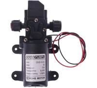 Pompe A Eau 12v Camping Car DC 12V 60W 130PI 6L / Min Eau de Pression Haute Pression Pompe à amorçage de diaphragme Pompe