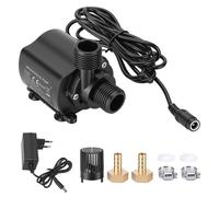 Pompe à eau 15W, débit de 800 L/h, tension DC 12V, hauteur de refoulement de 5 mètres, 5 étages, matériau : ABS