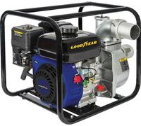 Pompe à eau 6.5CV Essence 4T OHV 196Cm3 Motopompe thermique 54m3/h Raccords 75mm Inondations Caves Piscines GOODYEAR