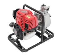 Pompe à eau à essence 4 temps 1,2 kW 38 CC Pompe à eau portable monocylindre Refroidie par air Pompe de transport d'eau sale pour remplissage de réservoir, irrigation, arroseur