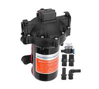 Pompe à eau auto-amorçante 12 V, piston CC à plusieurs niveaux | Design compact et facile à aspirer pour les applications de transfert d'eau à la maison