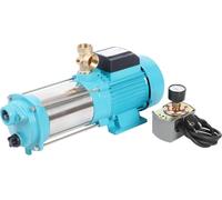 Pompe à eau auto-amorçante en acier inoxydable - Pompe centrifuge MC-6SA - 1 300 W - Débit de 4 000 l/h - Hauteur de refoulement de 98 m - 220 V - Prise européenne