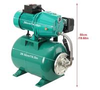 Pompe à eau auto-amorçante - Pompe de circulation pour l'arrosage du jardin - 1100 W - 3000 l/h - Hauteur de refoulement de 45 mètres - Réservoir sous pression de 24 litres - 220 V, indice de protecti