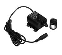 Pompe à Eau Cc sans Balais 12 V, 300 L/h, 4 Turbines pour Fontaine | Submersible, Sortie 8,5mm et Aspiration 8mm, Noyau Céramique, pour Hydroponie et Petits Bassins