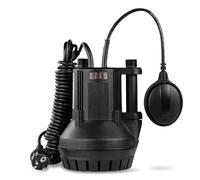 Pompe à Eau De Pluie 350W Fuxtec RTP350 Pompe Jardin Submersible Immergée Débit 5200 l/h Pour Eau Claire, Industrielle, Chlorée Profondeur 7m, Hauteur Aspiration 11m