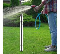 Pompe à eau de puits profond, haute efficacité, construction durable, 220V, argent, EU