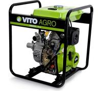 Pompe à eau Diesel 5 CV 246 Cm³ Raccord 50mm Démarrage électrique Cadre Acier VITO