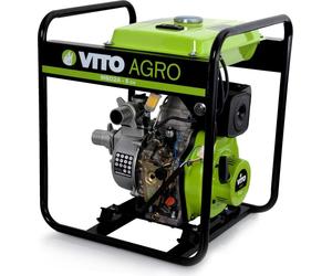 Pompe à eau Diesel 5 CV 246 Cm³ Raccord 50mm Démarrage électrique Cadre Acier VITO