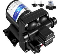 Pompe à eau douce, pompe pulvérisatrice auto-amorçante 12 V, pompe à eau pour camping-car 3 GPM, avec pressostat 55 PSI Pompe à eau auto-amorçante, crépine amovible Pompe à membrane 12 V pour camping-