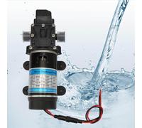 Pompe à eau électrique 12V/24V, 120W, auto-amorçante, avec protection contre les surintensités, pour nettoyeur haute pression (12V). Débit : 10 litres par minute. Type de pompe : à membrane
