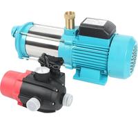Pompe à eau électrique - pompe centrifuge - 1300 W - 230 V fiche EU - 4000 l/h - 9,8 bar - hauteur d'aspiration 8 m - inox