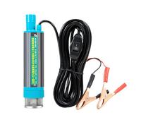 Pompe à eau électrique submersible | Outil portable de remplissage avec 2 pinces pour l'agriculture marine, l'automobile et le camion