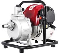 Pompe à eau essence 1,2 kW, débit de 8000 L/h, hauteur de refoulement de 30 mètres, moteur 4 temps. Pompe à eau essence pour jardin, idéale pour le drainage ou l'irrigation