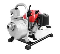 Pompe à Eau Essence 1.7HP, Motopompe Irrigation, Débit 10m³/h | Hauteur 30m, Aspiration 8m, Réservoir 1L, Idéal Jardin Chantier, 9.5kg Portable, Tuyau Inclus
