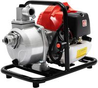 Pompe à eau essence 2 temps, pompe pour eaux sales, pompe de jardin, pompe submersible - pompe de construction en acier inoxydable, pompe pour puits et étangs, hauteur de refoulement maximale de 20 mè