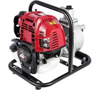 Pompe à eau essence 4 temps, 38cc, 1200W, monocylindre, pour irrigation de jardin. Pompe à essence haute pression, pompe pour eaux sales, pompe pour étang, pompe à essence portable pour jardin