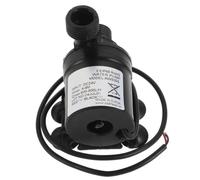 Pompe à Eau Immergée de Surpression, Débit Fort, Raccord Fileté | ABS Noir, Design à Quatre Filetages, Branchement Rapide, pour Petits Bassins et Filtration D’aquarium