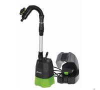 Pompe à eau immergée spécial vide-fût R-BAT20 20v avec batterie 2amp