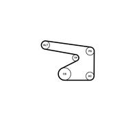 Pompe à eau+Jeu de courroie trapézoïdale à nervures CONTITECH 5PK1355WP2