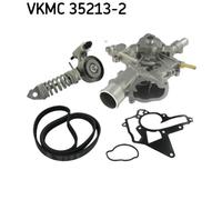 Pompe à eau+Jeu de courroie trapézoïdale à nervures SKF VKMC 35213-2
