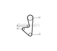 Pompe à eau + kit de courroie de distribution CONTITECH CT1067WP1