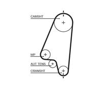 Pompe à eau + kit de courroie de distribution GATES KP15310XS