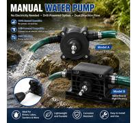 Pompe à eau manuelle à entraînement par perceuse, ensemble de pompe à main portable à double usage | Sans électricité requise, pompe de transfert d'eau à haut débit et efficace | Convient aux perceuse