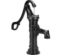 Pompe à eau manuelle antique 14,6 x 5,9 x 25,6 pouces Pompe à pichet avec poignée Pompe de puits en fonte avec trous pré-percés de 0,5 pouce pour une installation facile Pompe à pichet à l'ancienne po