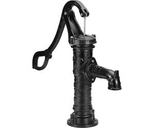 Pompe à eau manuelle antique 14,6 x 5,9 x 25,6 pouces Pompe à pichet avec poignée Pompe de puits en fonte avec trous pré-percés de 0,5 pouce pour une installation facile Pompe à pichet à l'ancienne po