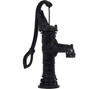 Pompe à eau manuelle - Pompe à manivelle - Pompe à eau manuelle en fonte - Pompe à eau de jardin - Pompe de puits d'eau - Noir, 14 kg