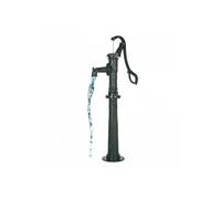 Pompe à eau manuelle pour puits en fonte verte hauteur 6 m base rehaussée raccord NPT pour étang jardin ferme