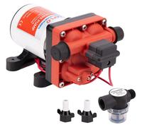 Pompe à eau marine - Pompe à membrane auto-amorçante - 12 V - 3,0 gallons par minute - 55 PSI - Pour bateau, camping-car, caravane et yacht