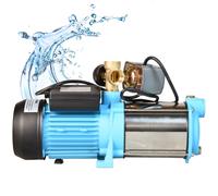 Pompe à eau MH 1300 1300 W, 5520l/h, hauteur de refoulement 55m - fonte acier inoxydable INOX manomètre pressostat distributeur 5 voies
