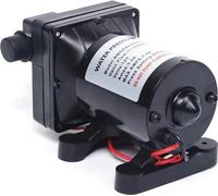 Pompe à eau - Pompe à membrane 12V DC - Auto-amorçante - Pompe à pression - Pour jardin et camping-car - Prise EU - Noir