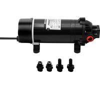 Pompe à eau - Pompe de surpression à membrane auto-amorçante - 220 V - 0,55 A - 160 PSI - 5,1-5,5 l/min - Arrosage domestique et de jardin - Noir