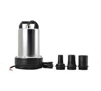 Pompe à eau - Pompe submersible - 24 V CC - 160 W - Hauteur de refoulement de 8 m - Débit élevé - Prise européenne - Pour la voiture, la maison et l'agriculture