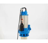 Pompe à eau - Pompe submersible pour eaux usées/eaux sales - 2200 W - Acier inoxydable - Hauteur de refoulement 25 m - Prise UE 230 V 50 Hz - Max. 35 °C - Bleu
