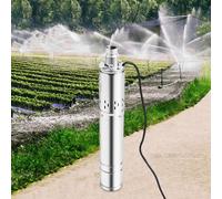 Pompe à eau - Pompe submersible pour fontaine - Haute pression - Électrique 220 V - Prise UE - Argent