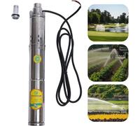 Pompe à eau - Pompe vibrante submersible - 24 V - 370 W - Hauteur de refoulement 65 m - Débit 1,8 m³/h - Raccord 2,54 cm - Prise UE